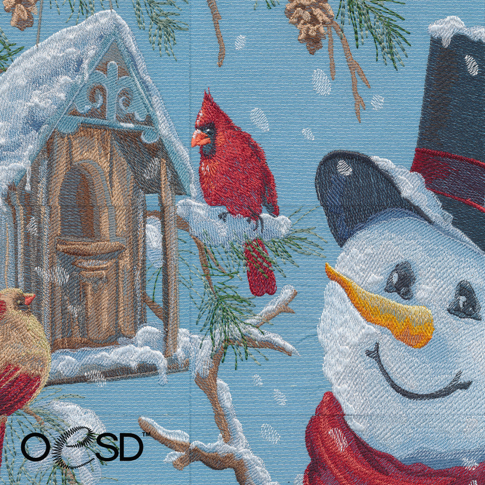 OESD Happy Snowman Tiling Scene by Dona Gelsinger 80327CD