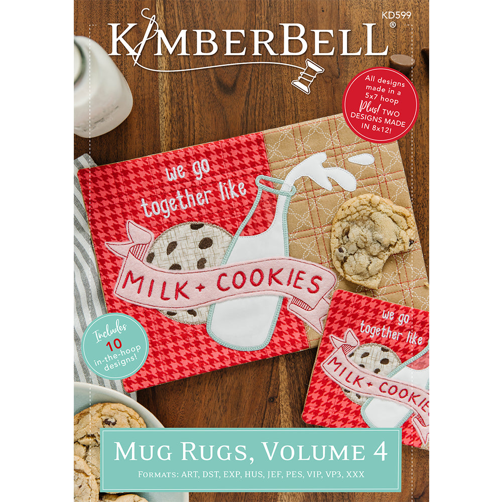 CD - Mug Rugs Volume 5 Machine Embroidery CD by KimberBell Designs
