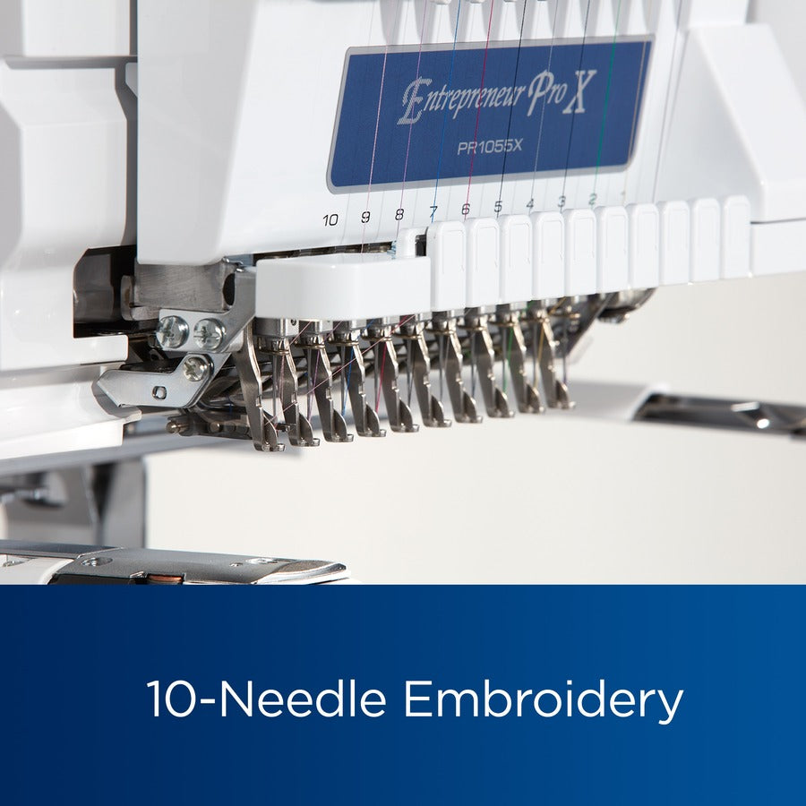 PR1055X Innovative 10-Needle Home and Small Business Embroidery