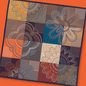 OESD Modern Petals Tiling Scene 12548CD