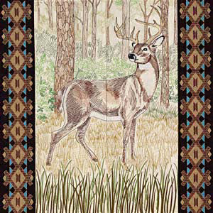 OESD White-Tailed Buck Tiling Scene 12570CD