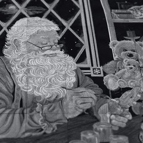 OESD Santa's Workshop Tiling Scene 80146CD