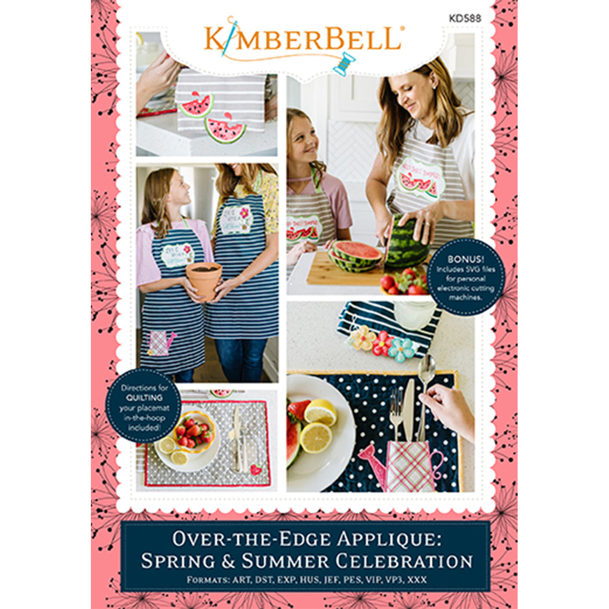 Kimberbell Over-the-Edge Applique: Spring & Summer Celebration Machine Embroidery CD