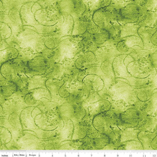 Painter's Watercolor Swirl Lime