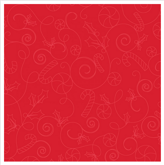 Kimberbell Cup Of Cheer Candy Scroll Red