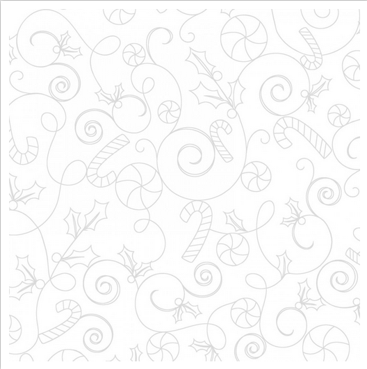 Kimberbell Cup Of Cheer Candy Scroll White