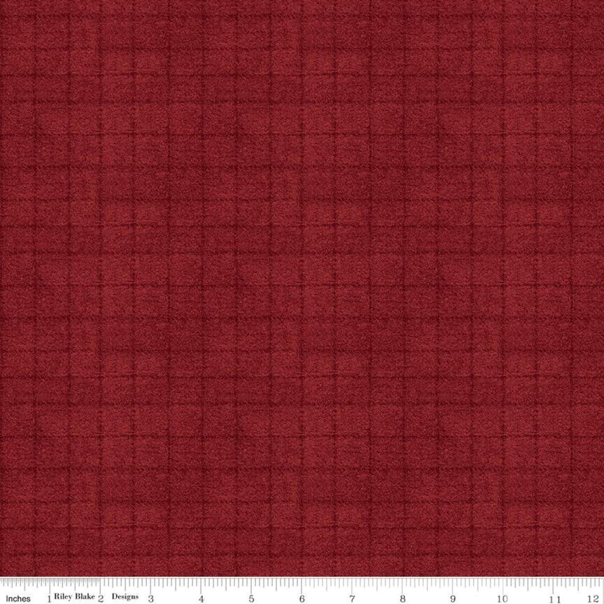 Woolen Flannel Grid Red