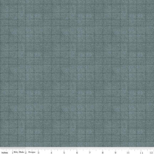 Woolen Flannel Grid Slate