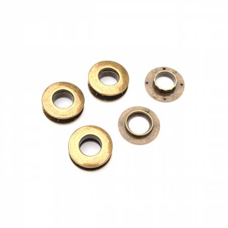 Grommets Double Faced Snap Together 12mm (1/2") Antique Brass by Sallie Tomato