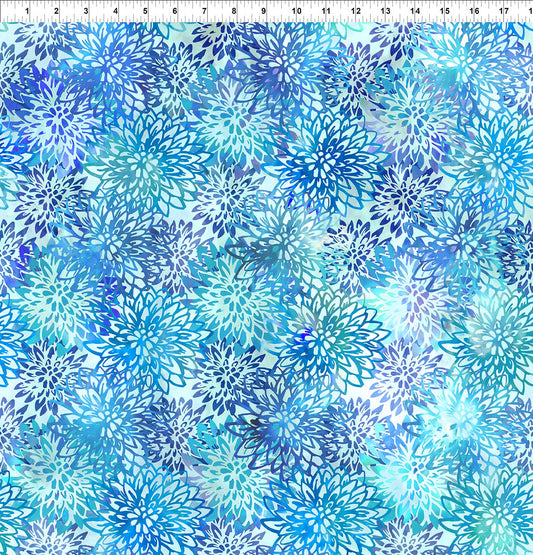 Haven by Jason Yenter Chrysanthemums Blue
