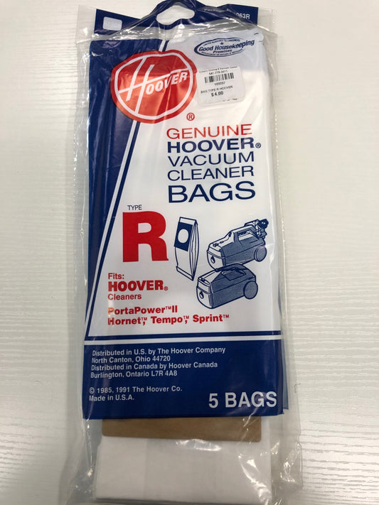 Hoover R Vacuum Bags (5 Pack)