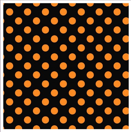 Kimberbell Hometown Halloween Dots Black/Orange