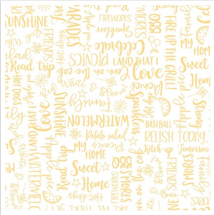 Kimberbell Red, White, & Bloom Wordy Words Yellow