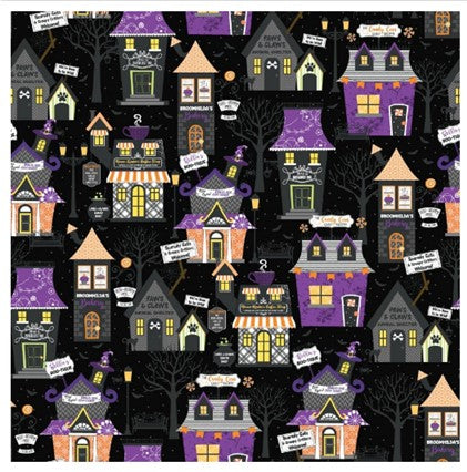 Kimberbell Hometown Halloween Hometown Houses Black