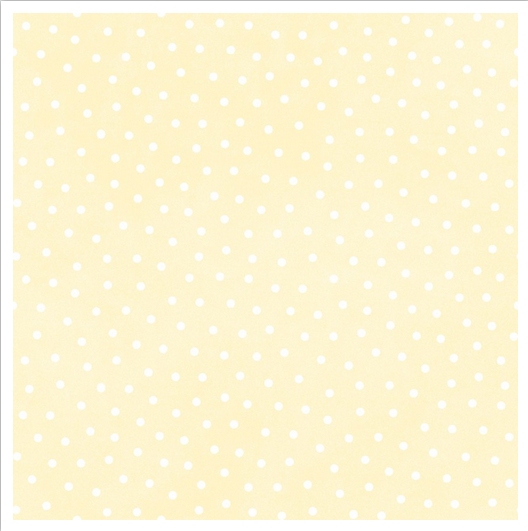 Flannel Little Lambies Woolies Polka Dots Light Yellow/White