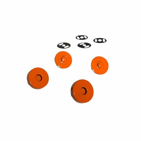 Magnetic Snaps 3/4 inch Orange 2pk By Sassafras Lane Designs