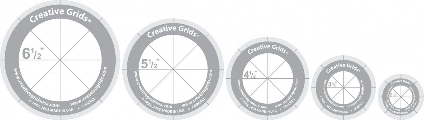 Creative Grids Non-Slip Rotary Cutting Circles