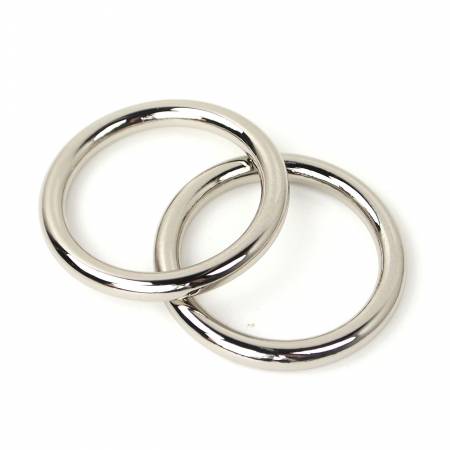 O Rings 1 1/2 inch Nickel 4pk by Sallie Tomato