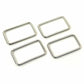 Rectangle Rings 1 1/2inch Nickel 4pk by Sallie Tomato