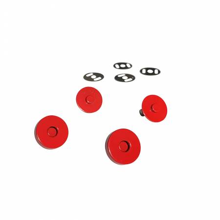 Magnetic Snaps 3/4 inch Red 2pk By Sassafras Lane Designs