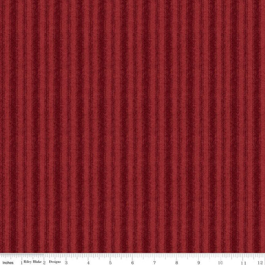 Woolen Flannel Stripe Red