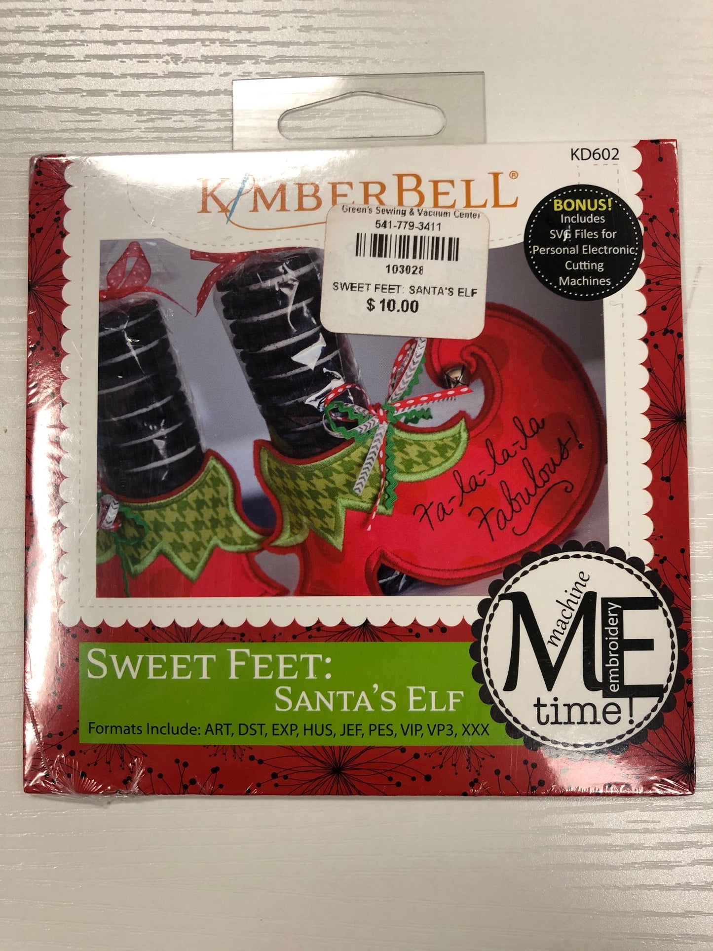 Kimberbell Sweet Feet:  Santa's Elf  (DISCONTINUED)