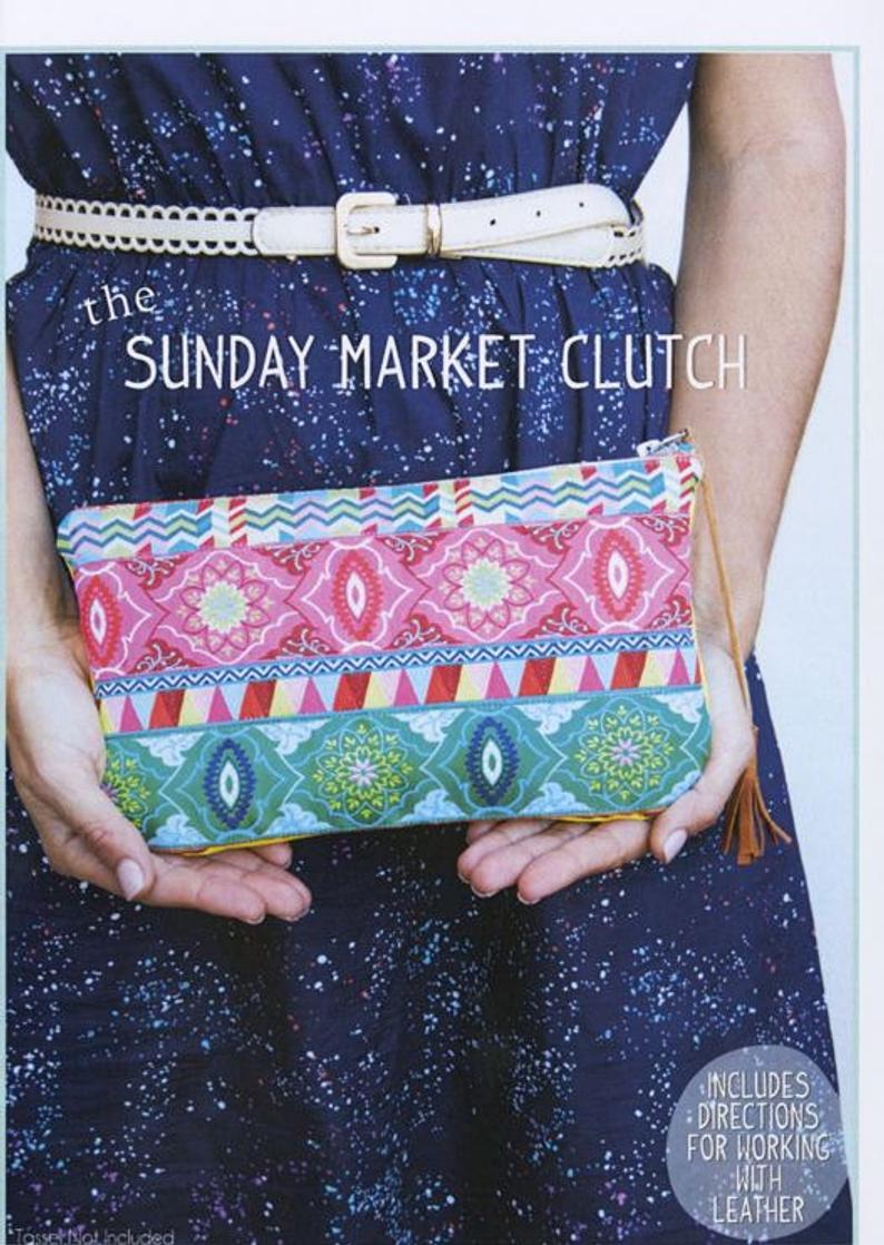 The Sunday Market Clutch by Sew To Grow