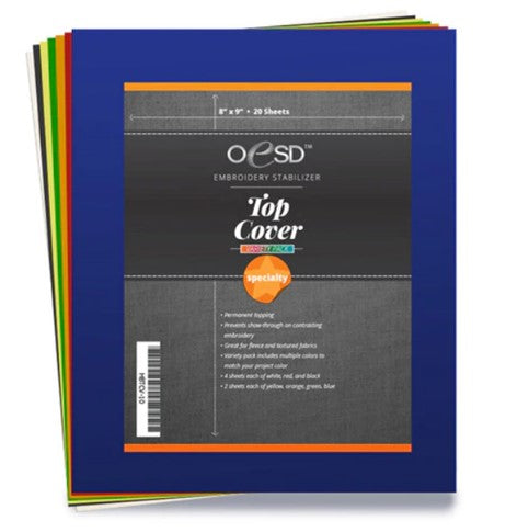 OESD Top Cover Permanent Topping Variety Pack 8" x 9" 20 Sheets