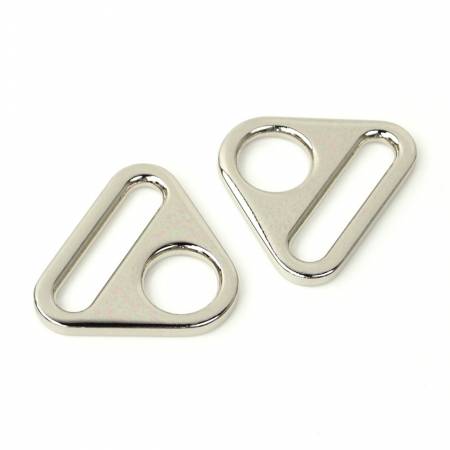 Triangle Ring 1 inch Nickel 2pk by Sallie Tomato