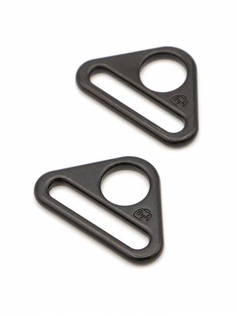 Triangle Ring Flat 1in Black Metal 2 pk by Annie