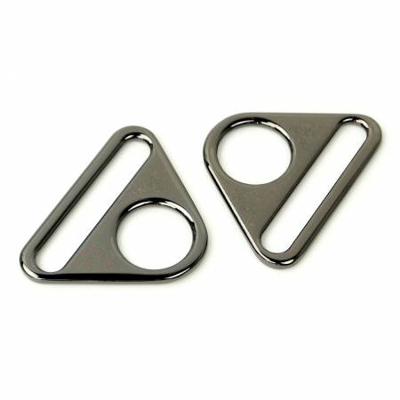 Triangle Ring 1 1/2in 2pk Gunmetal by Sallie Tomato