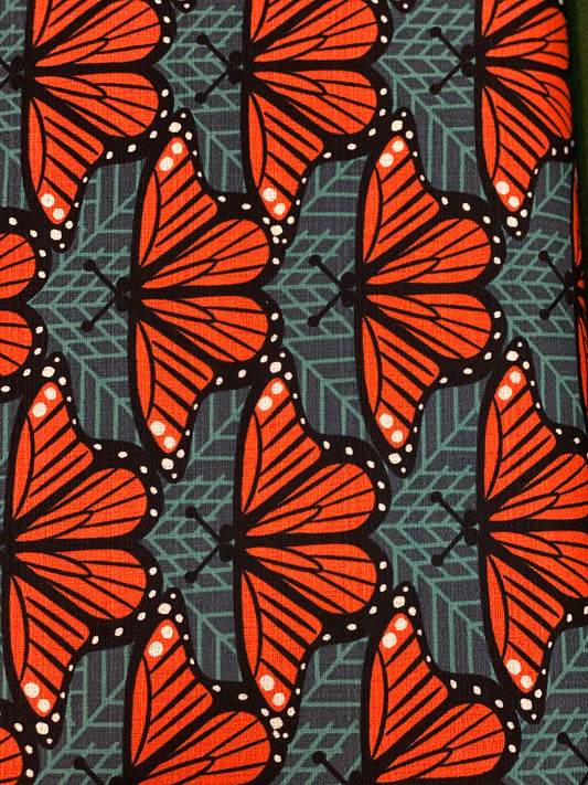 Charley Harper BarkCloth Monarch Butterflies